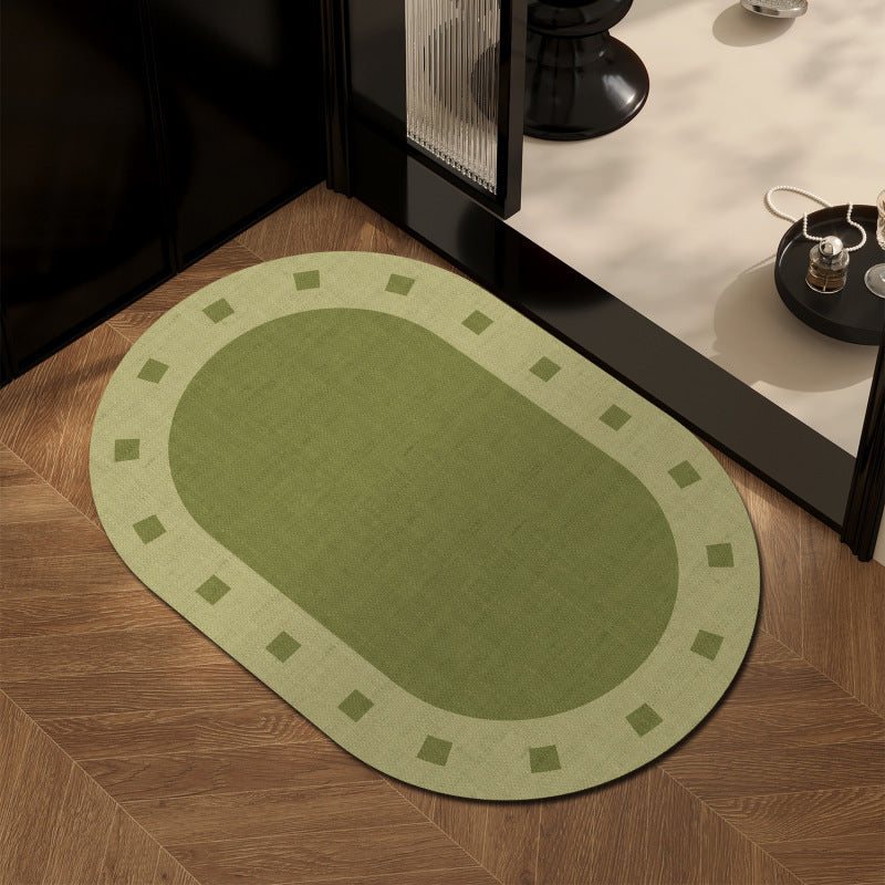 Decorative Oval Area Mat | High & Bury