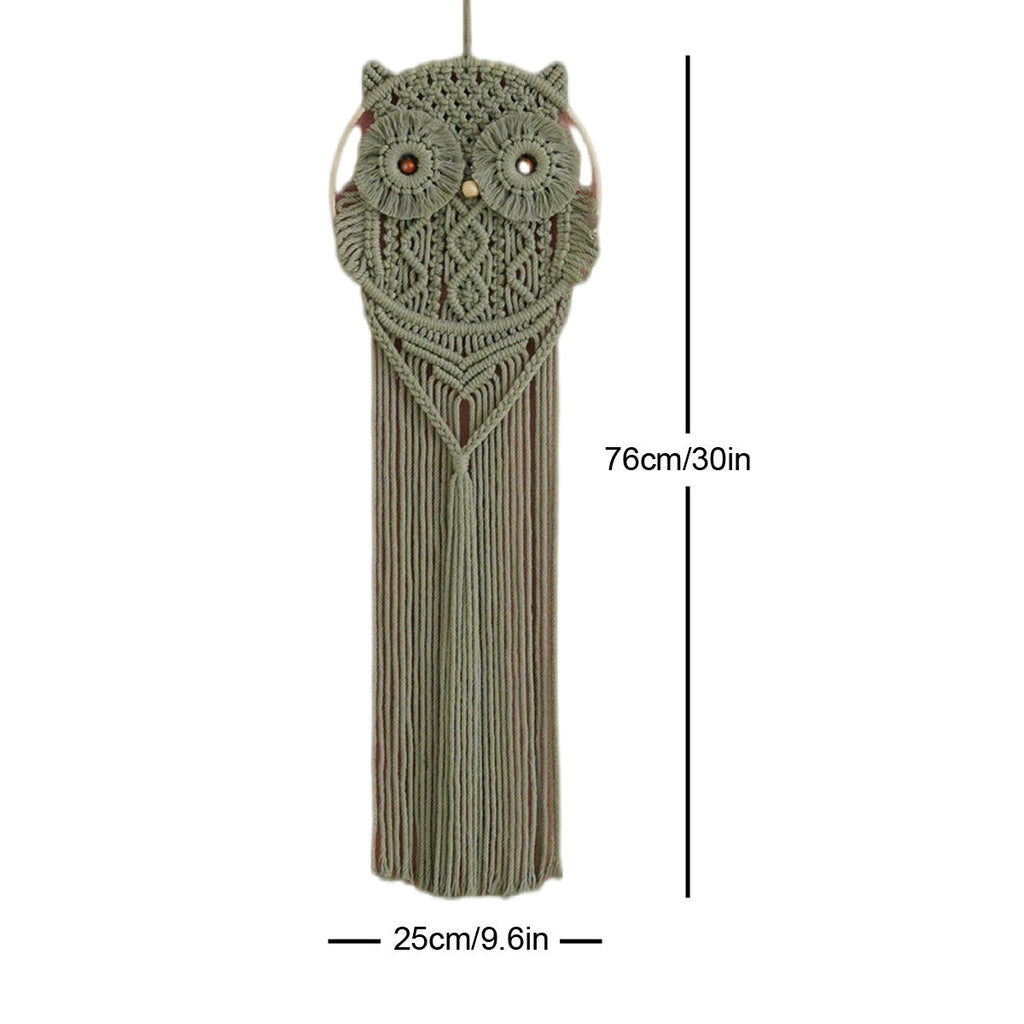 Decorative Owl Macrame Wall Hanging | High & Bury