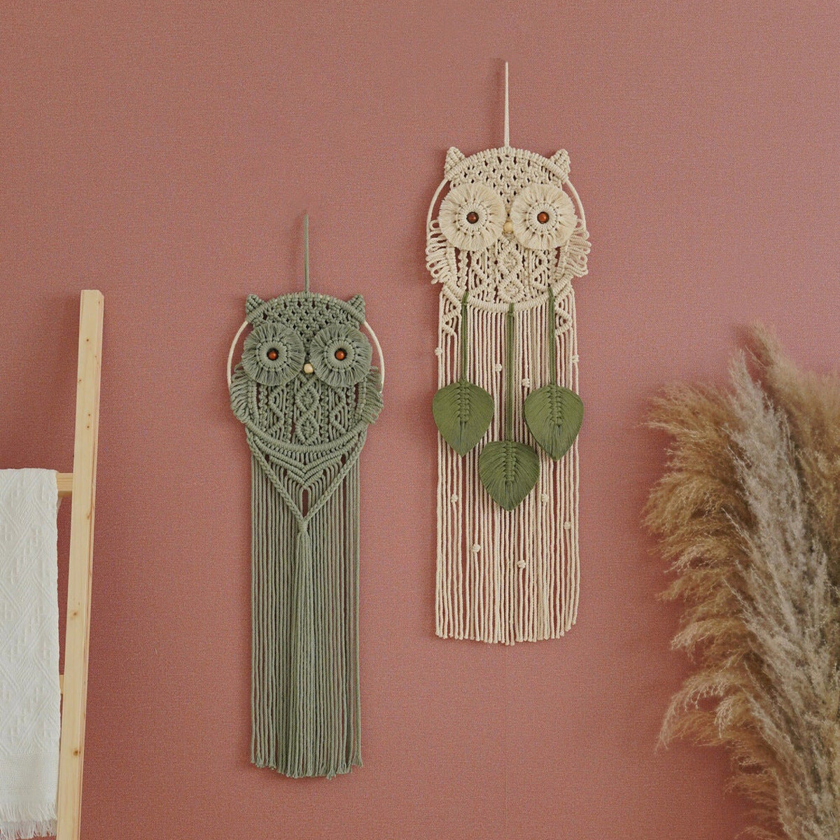 Decorative Owl Macrame Wall Hanging | High & Bury