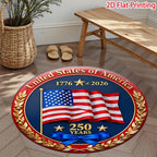 Decorative Patriotic Heart-Shaped Area Rug | High & Bury