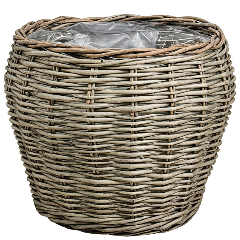 Decorative Plant Basket with Plastic Inner Bag | High & Bury