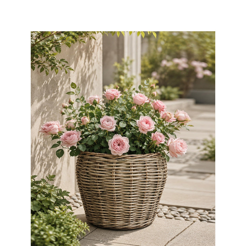 Decorative Plant Basket with Plastic Inner Bag | High & Bury