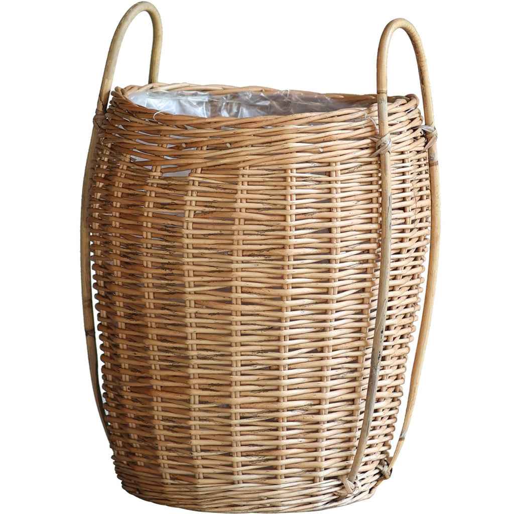 Decorative Plant Basket Woven Natural Fiber Handcrafted | High & Bury