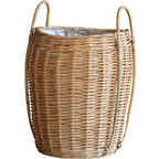 Decorative Plant Basket Woven Natural Fiber Handcrafted | High & Bury