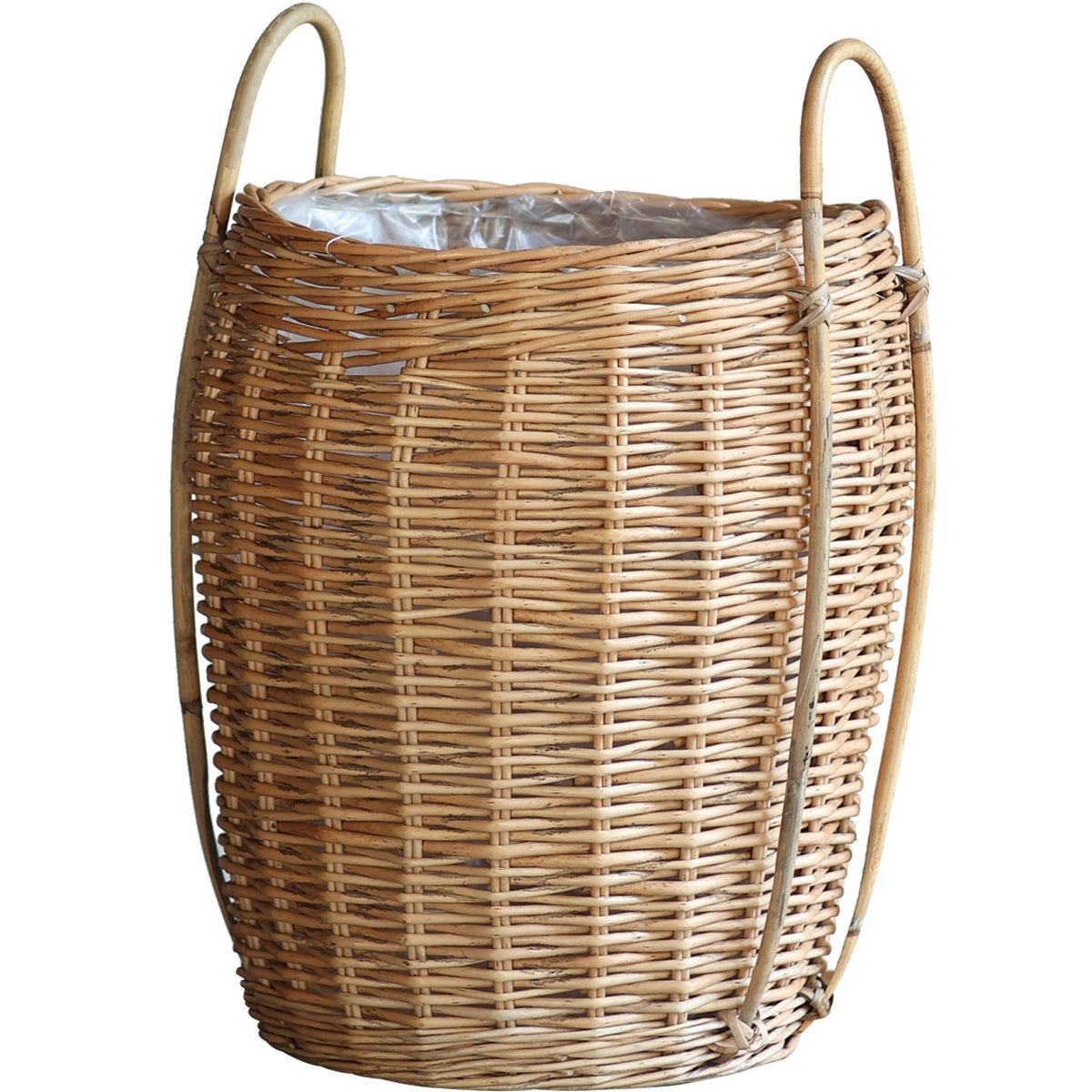 Decorative Plant Basket Woven Natural Fiber Handcrafted | High & Bury