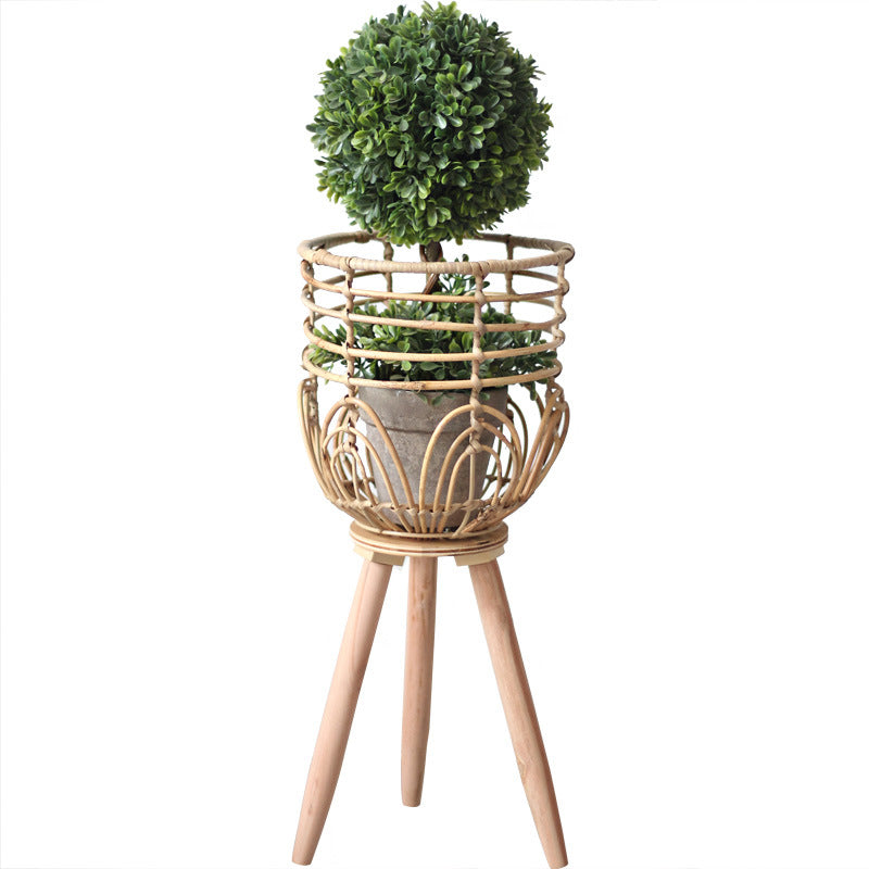 Decorative Plant Container Woven Natural Fiber Soft Textile | High & Bury