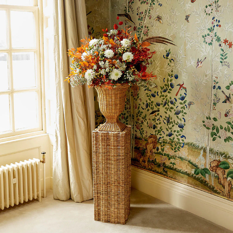 Decorative Plant Pot Stand made of Woven Material | High & Bury