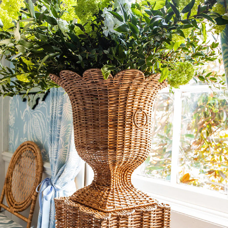 Decorative Plant Pot Stand made of Woven Material | High & Bury