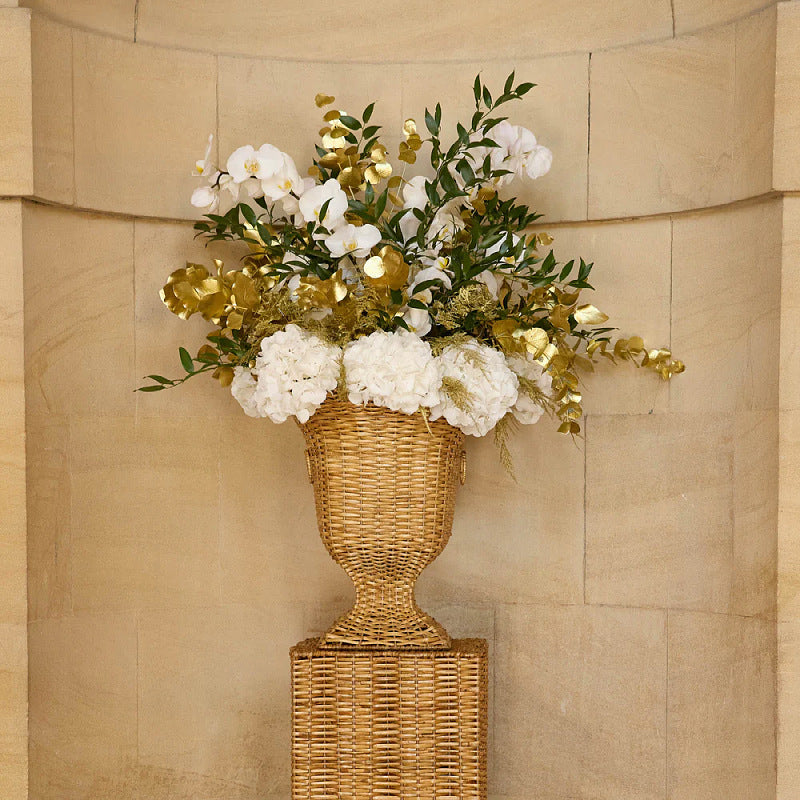 Decorative Plant Pot Stand made of Woven Material | High & Bury