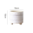 Decorative Plant Pot with Geometric Pattern | High & Bury