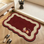 Decorative Plush Bath Mat | High & Bury