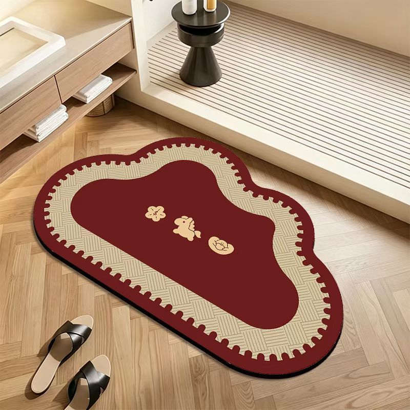 Decorative Plush Bath Mat | High & Bury