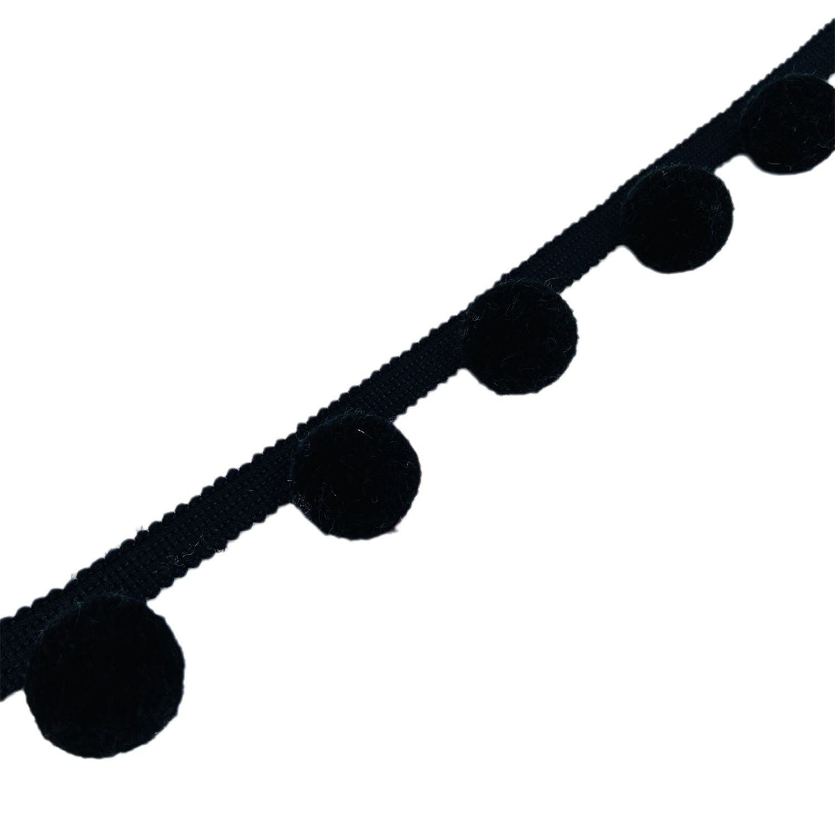 Decorative Pompon Trim Black-White | High & Bury