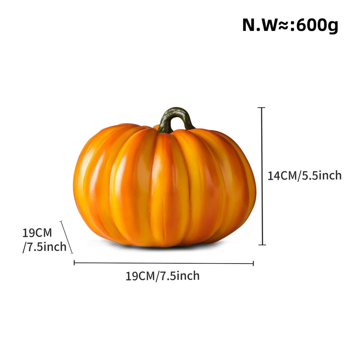 Decorative Pumpkin Figure as Autumn Probe | High & Bury
