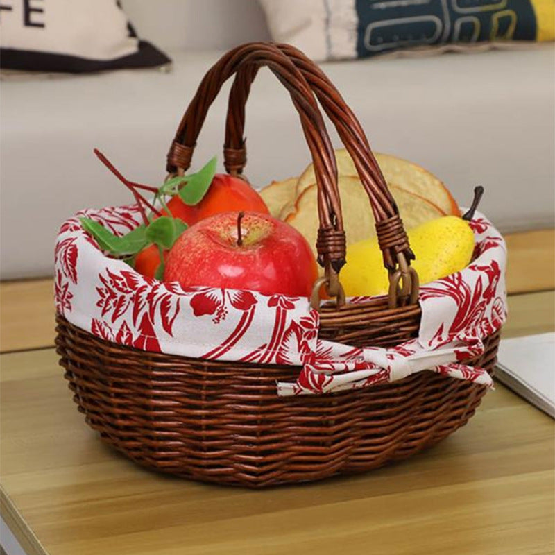 Decorative Rattan Basket | High & Bury