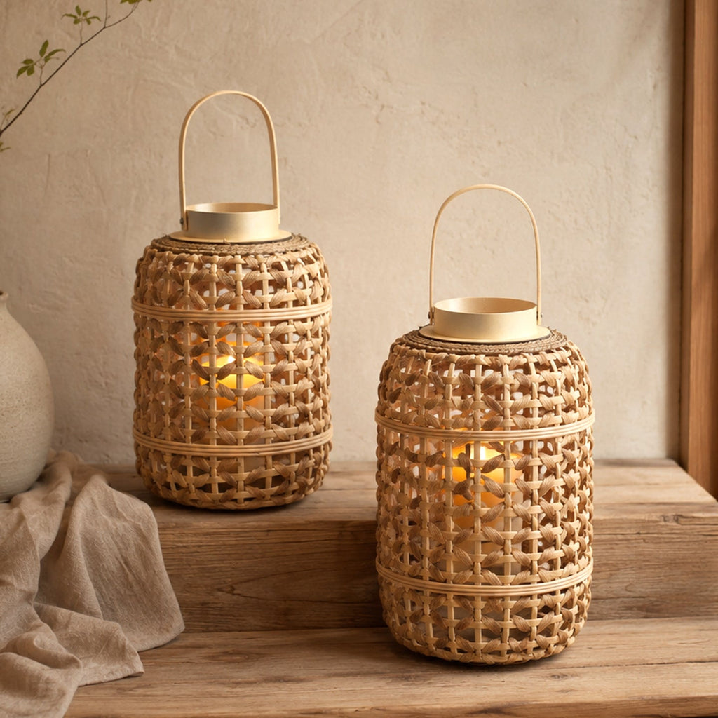 Decorative Rattan Lantern | High & Bury