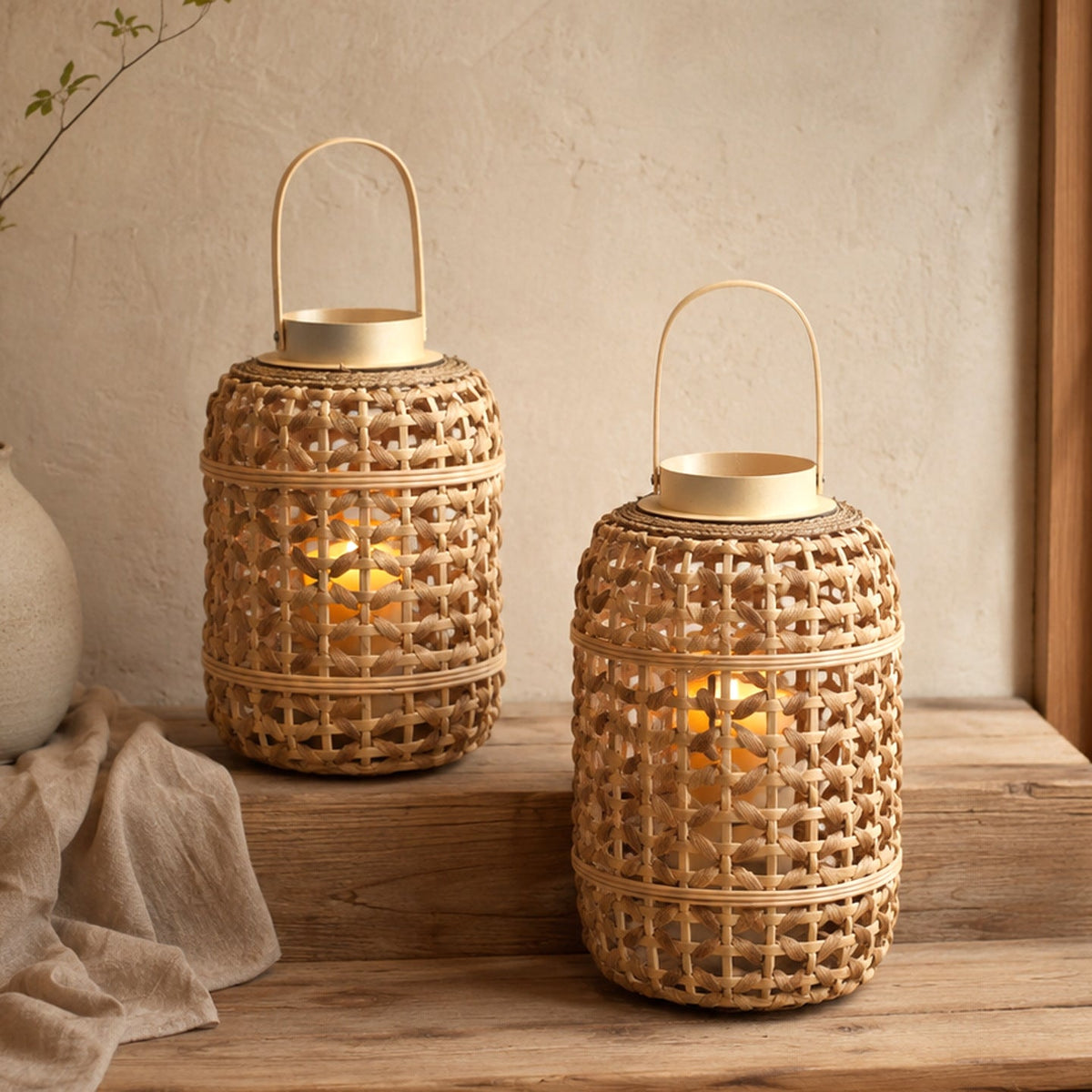 Decorative Rattan Lantern | High & Bury