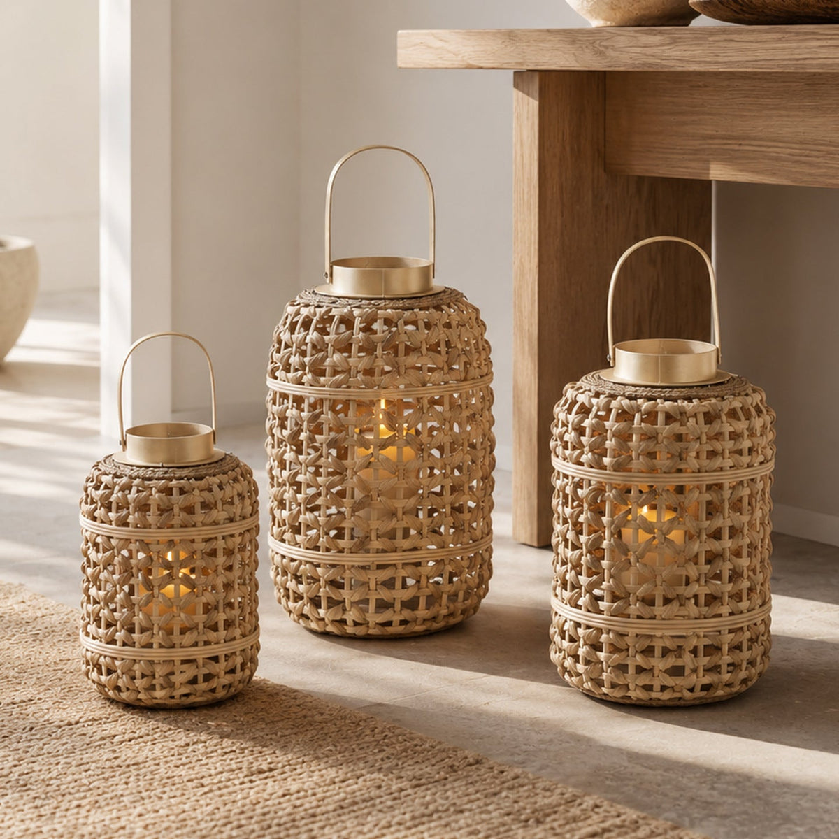 Decorative Rattan Lantern | High & Bury