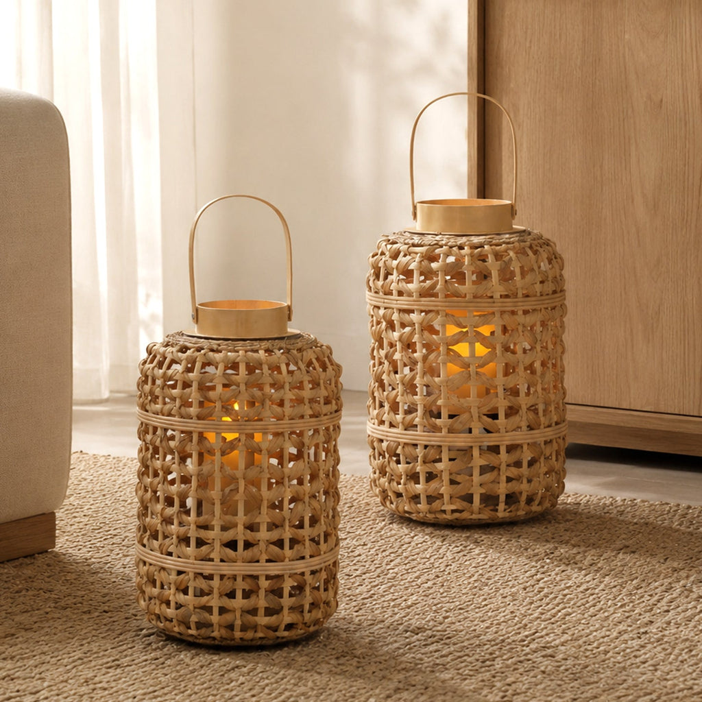 Decorative Rattan Lantern | High & Bury