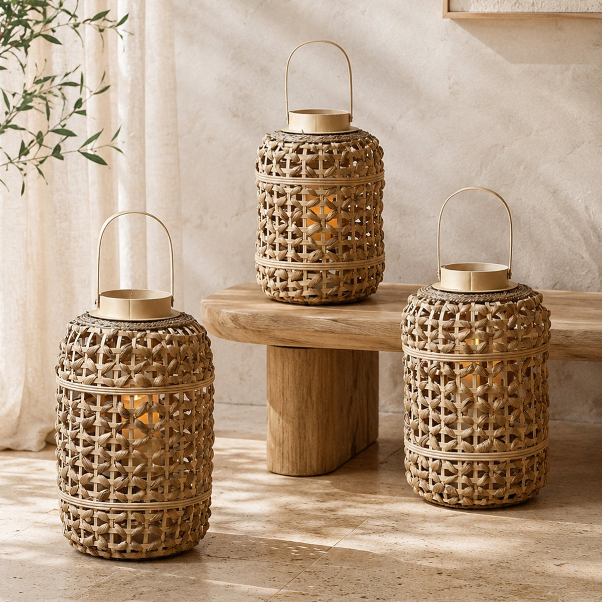 Decorative Rattan Lantern | High & Bury