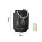Decorative Rattan Lantern Nature Large | High & Bury