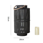 Decorative Rattan Lantern Nature Large | High & Bury