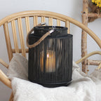 Decorative Rattan Lantern Nature Large | High & Bury