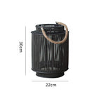Decorative Rattan Lantern Nature Large | High & Bury