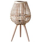 Decorative Rattan Lantern with Carry Handle | High & Bury
