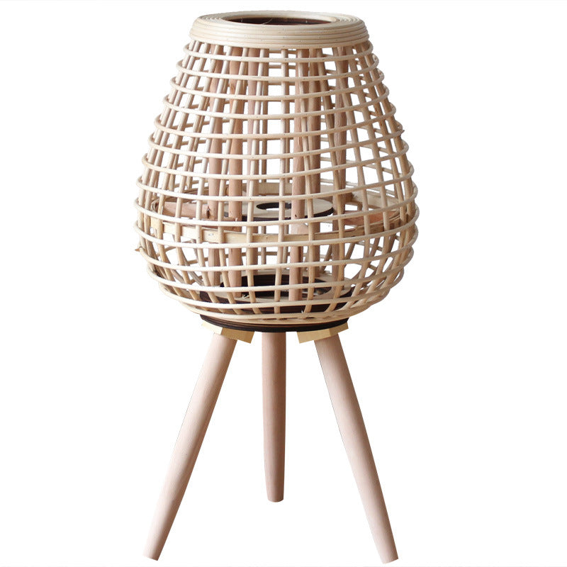 Decorative Rattan Lantern with Carry Handle | High & Bury