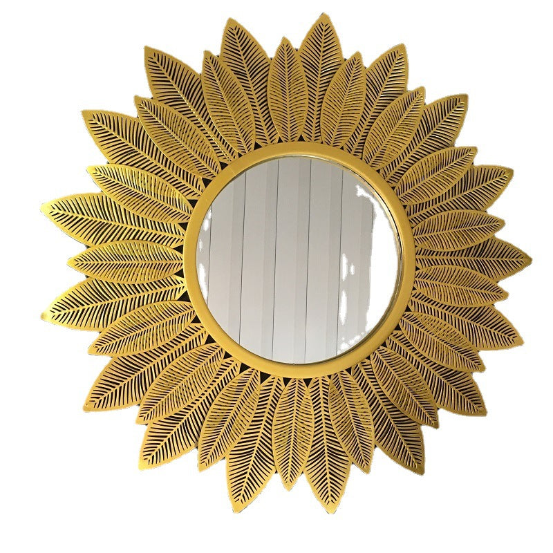 Decorative Round Floral Wall Mirror | High & Bury