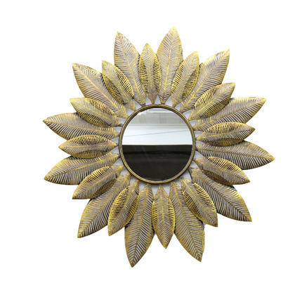 Decorative Round Floral Wall Mirror | High & Bury