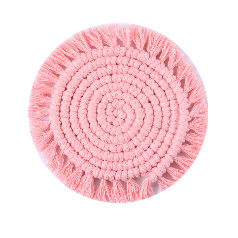 Decorative Round Macrame Trivet | High & Bury