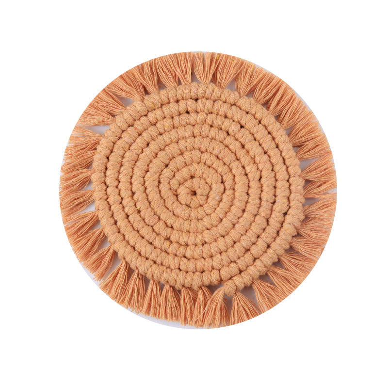 Decorative Round Macrame Trivet | High & Bury