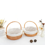 Decorative Round Woven Basket | High & Bury