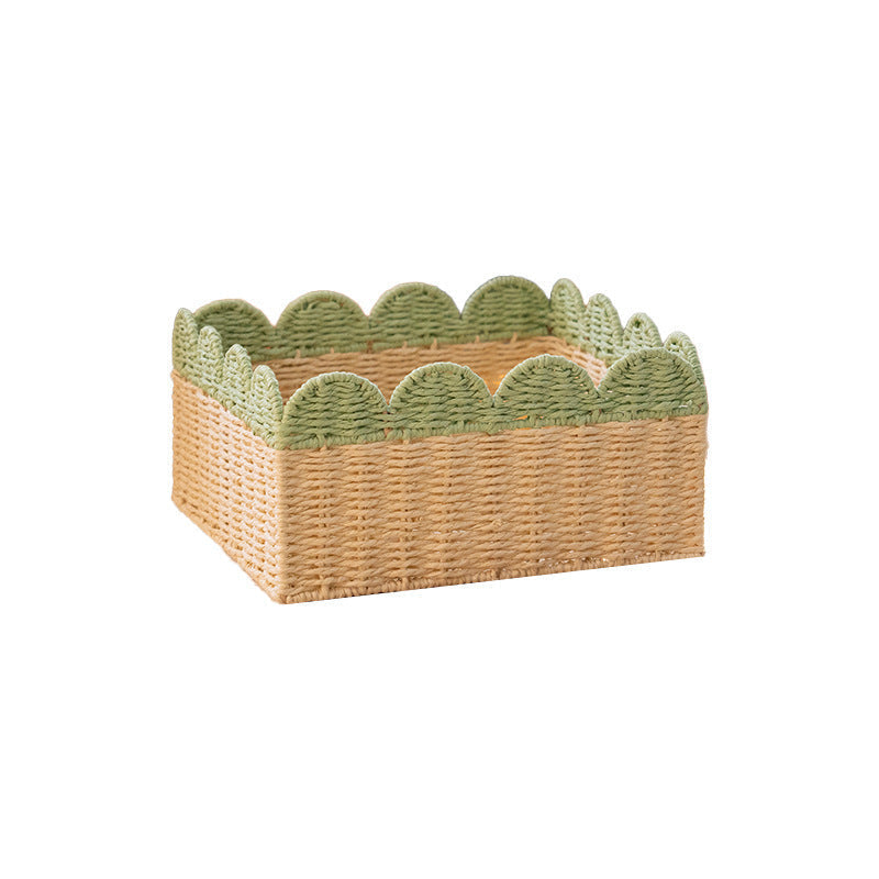 Decorative Scalloped Storage Basket | High & Bury