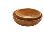Decorative Serving Plate made of Woven Natural Material | High & Bury