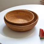 Decorative Serving Plate made of Woven Natural Material | High & Bury