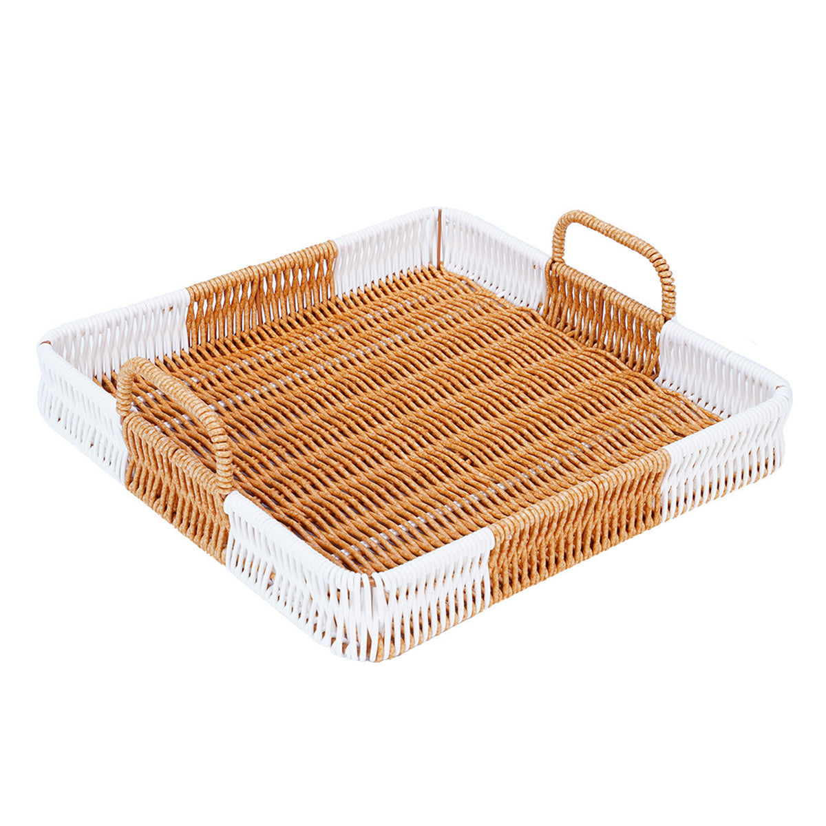 Decorative Serving Tray Yellow White | High & Bury