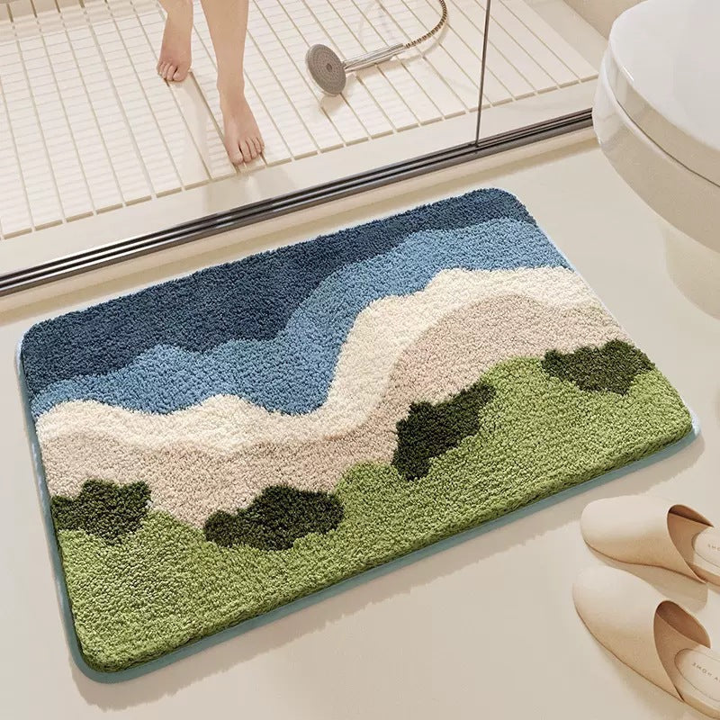 Decorative Shower Bath Mat | High & Bury