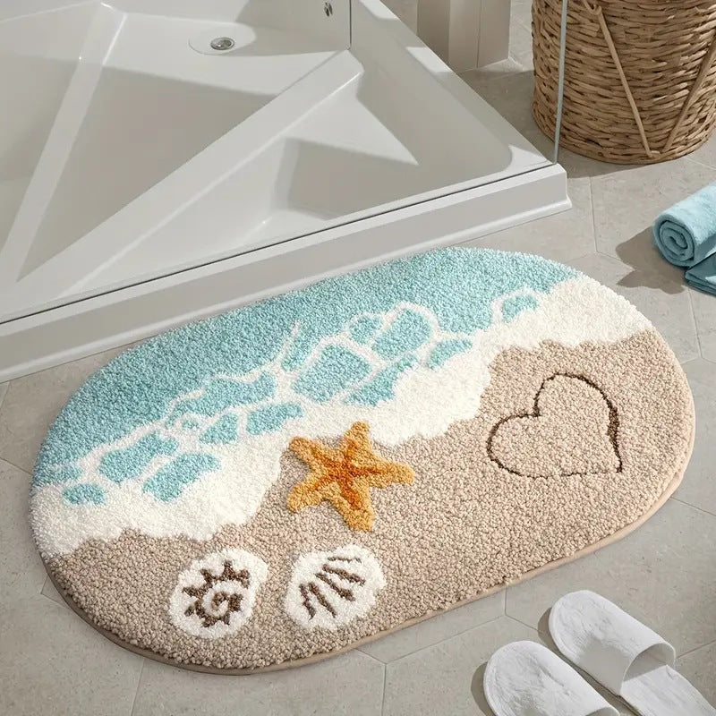 Decorative Shower Bath Mat | High & Bury