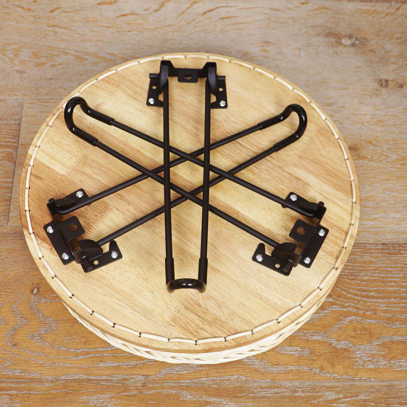 Decorative Side Table made of Braided Material | High & Bury