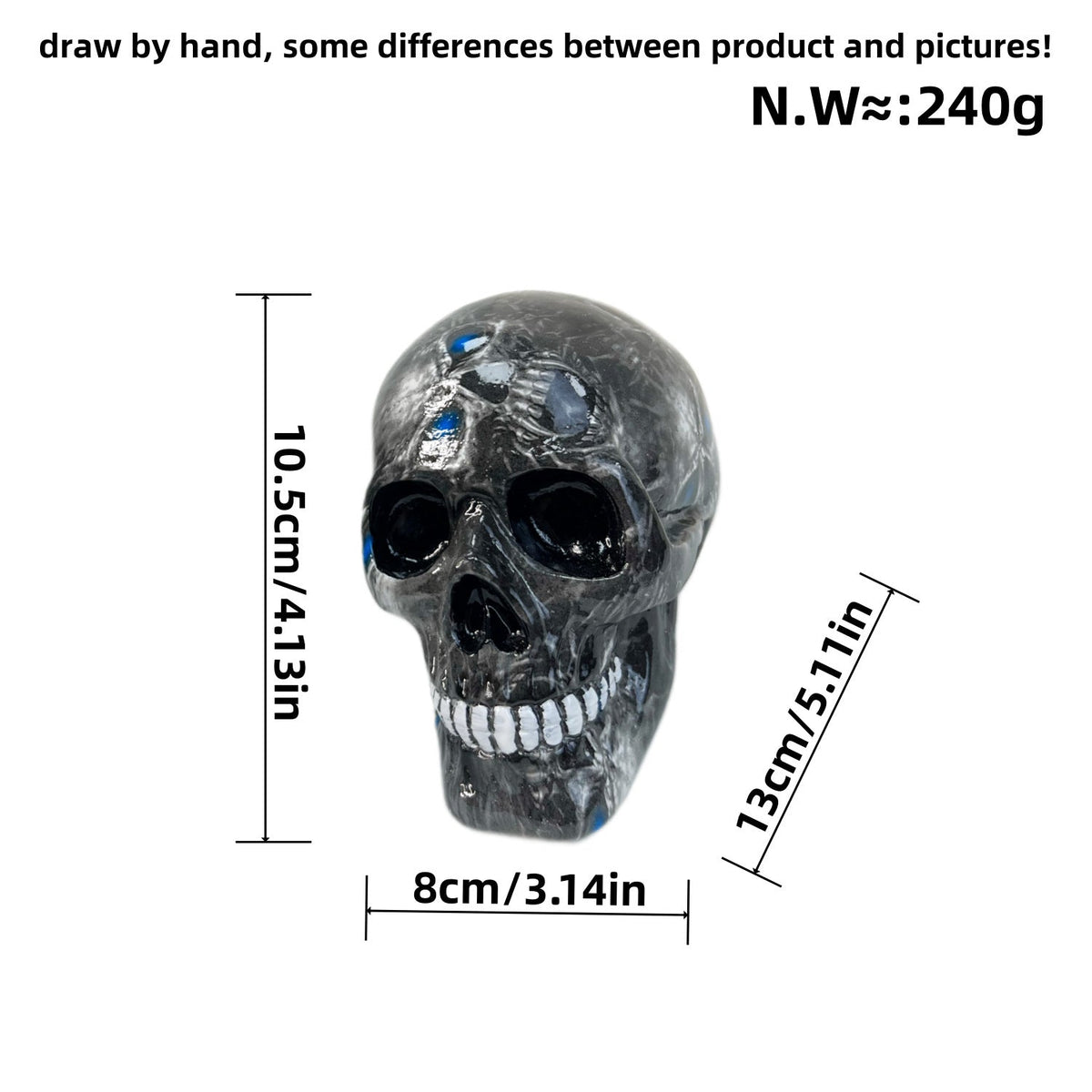 Decorative Skull Soft Textile Ceramic | High & Bury