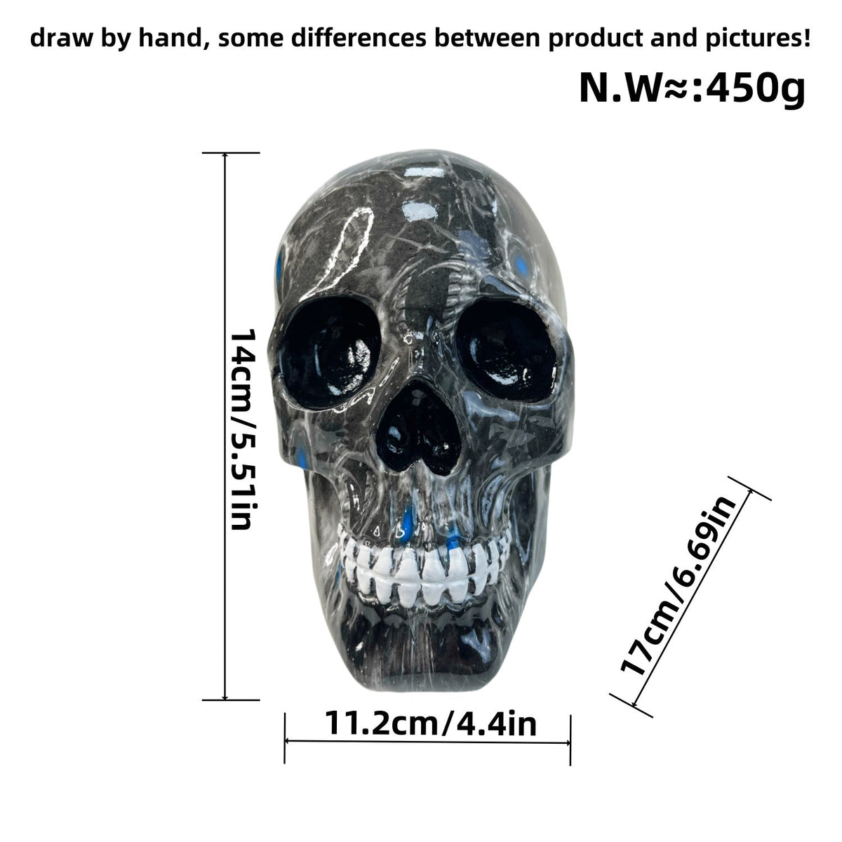 Decorative Skull Soft Textile Ceramic | High & Bury