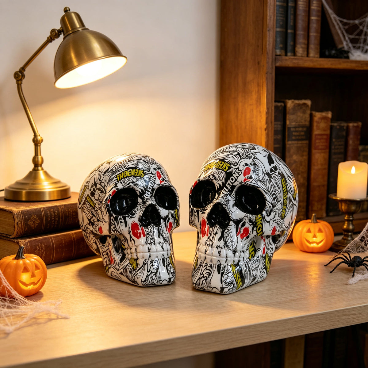 Decorative Skull Soft Textile Ceramic | High & Bury