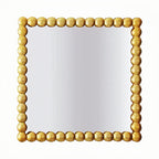 Decorative Square Wall Mirror with Beaded Frame | High & Bury