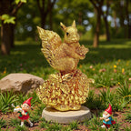 Decorative Squirrel Sculpture on a Pine Cone | High & Bury