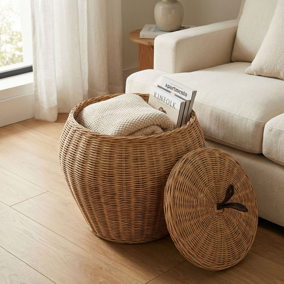 Decorative Storage Basket Apple | High & Bury
