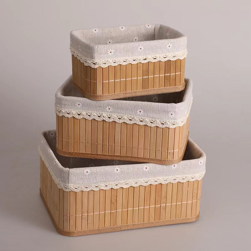 Decorative Storage Basket Beige | High & Bury