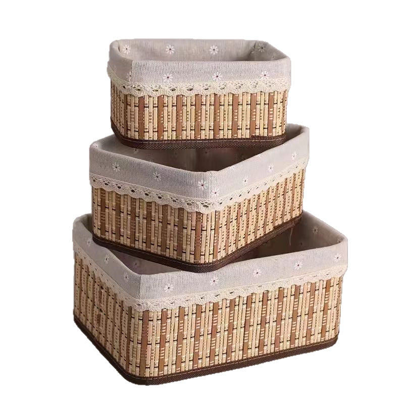Decorative Storage Basket Beige | High & Bury